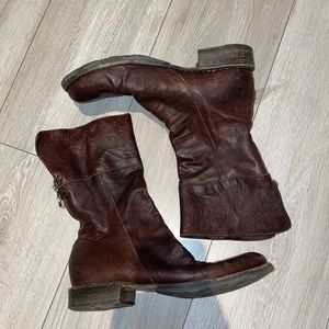 Fiorentini + Baker Red Leather Boots